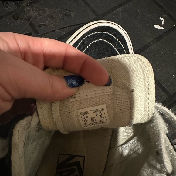 Blue floral high top Vans - Picture 2 of 3